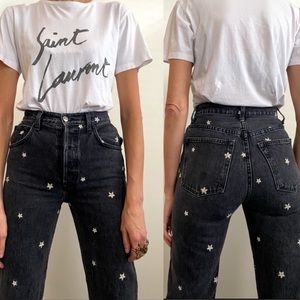 Women's Black Cynthia High Waist Relaxed Jeans Size 25/26